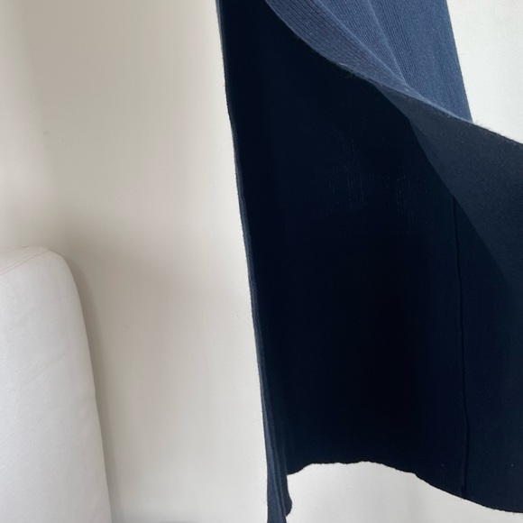 The Odderside navy blue knitted dress. Low back, long sleeve, size S - Picture 4 of 5